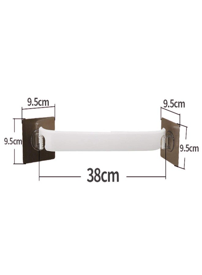 ZEBROC Magic Sticker Self Adhesive Plastic Wall Mounted Napkin Towel Holder Stand for Bathroom, Kitchen and Wash Basin Towel Bar - Image 4